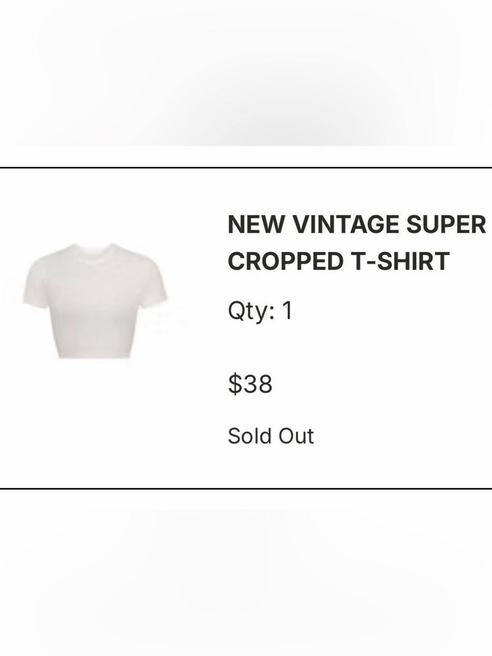 SKIMS Super Cropped Crew Tee - White
